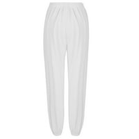 Gatrrgyp teretni pantalone za žene sa džepovima, ženske ležerne pantalone visokog struka sa džepovima dugačke hlače