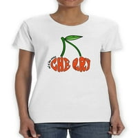 Trešnja modna sloganska majica žena -image by shutterstock, ženska 5x-velika