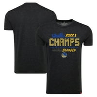 Muški sportski crni Zlatni državni ratnici NBA Final Champions Comfy Wordmark Tri-Blend majica