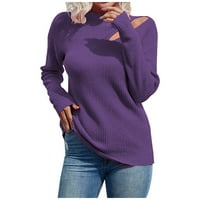 GUZOM džemper za žene na prodaju - džemperi za žene Trendi čvrsti vrhovi novi dolasci narančasti veličine