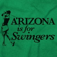 Arizona AZ je za Swingers Funny Golf Hoodie dukserice Žene Muškarci Brisco Brands L l