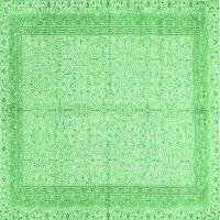 Ahgly Company Zatvoreni kvadrat Perzijski Emerald Zelene tradicionalne prostirke, 8 'kvadrat