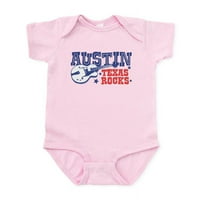 Cafepress - Austin Texas Rocks Gods Bodysuit - Beby Light Bodysuit, Veličina Novorođenčad - meseci