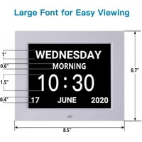 Najnoviji digitalni kalendarski sat Extral Veliki mjesec dana ne-skraćenog dana, sat s opcijom za vid