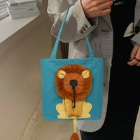 BXINGSFTYS LION Uzorak kućni ljubimci Ručni torbi zgodne torbe za bašta za mačke za ljubitelje ljubimca