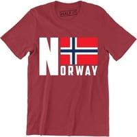 Ventilator zastava Norveška Mit Muška zemlja Pride EU majica
