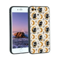 Mystic-Cute-Black-Lunar-Mačke - telefon, deginirani za iPhone Plus Kućice Muškarci Žene, Fleksibilan silikonski udar na udaru za iPhone Plus