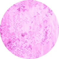 Ahgly Company u zatvorenom okruglom sažetkom ružičaste suvremene prostirke, 4 '