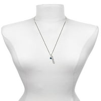 Delight nakit silvertone mini prozirna mornarica iz silverte Vjerujte vjere molitvena nada bar šarm ogrlica, 23