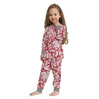ESHO 1-14T Dječaci Djevojke Pidžame setovi Dječji tinejdžeri Dugi rukavi + hlače PJs Salona za spavanje