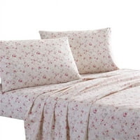 Veria King size posteljina set sa cvjetnim tiskanim print urbanom lukom, ružičasto - komad