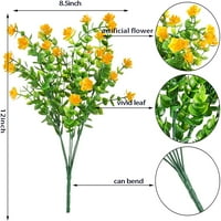Umjetne biljke i cvijeće Vanjski lažni proljetni cvijet UV rezistentno Fau Flores Plastični sadnica