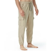 Teretne pantalone za muškarce Ležerne prilike za vuču Elastični struk Joggers Hlače labave pantalone