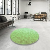 Ahgly Company u zatvorenom okruglom uzorkovnom zelenom zrnu zelene tepihe, 5 'krug