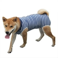 Puppne prsluk T-SHIT božićne odjeće mali psi Pet tiskani odjeća Prozračne meke pasa odijelo slatki pas plavi x-mali