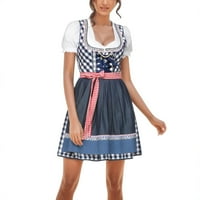 Haljine za žene plus veličine Njemačke kvadratne pregače Oktoberfest haljine