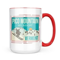 Neonblond Pico planinsko skijalište - Vući poklon za skijališta Vermont za ljubitelje čaja za kavu