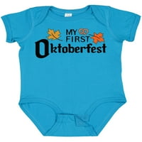 Inktastic moj prvi Oktoberfest sa jesenom napušta poklon dječaka baby ili baby girl bodysuit