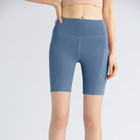 Ženske kratke hlače za ljetovežene kratke hlače Visoki struk trčanja Pocket sportske kratke hlače Teretana