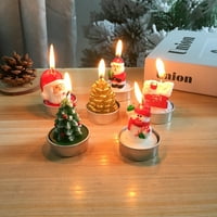 Fugseused Bo Božićne svijeće Santa Claus Snjegović Višenamjenski obojeni božni stolovi za ukrašavanje