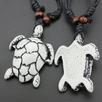 Ogrlice za žene 3D dizajnira morsku kornjaču Privjesci Ogrlice Tribal Fau MacRame Ogrlice Yak Bone-muški