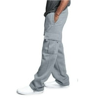 Binmer muške hlače u cjelini casual džep sportski posao casual pantalona pune dužine hlače