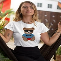 Modni medvjed cool majica majica - MIMage by Shutterstock, ženska 5x-velika