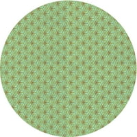 Ahgly Company u zatvorenom okruglom uzorak zeleni tepih za zelenu površinu, 8 'kruga