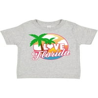 Inktastic Volim Floridu sa ocean-palmima poklon dječaka malih majica malih majica ili mališana