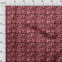 Onuone Georgette viskoza crvena tkanina apstraktna tkanina za šivanje tiskane ploče od tiskane od dvorišta