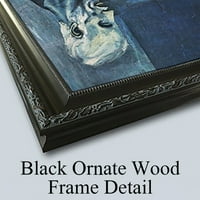 Édouard Manet Black Ornate uokviren dvostruki matted muzej umjetnički print pod nazivom: Otvoreno ovdje sam okupio okidač. Ilustracija gavrana Edgar Allan Poe