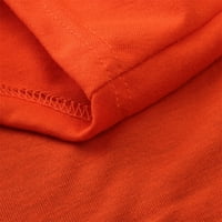 Žene O-izrez za spajanje sudara u boji Dugih rukava plus veličina Jednostavna bluza, crvena
