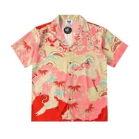 Muška majica High Street Hawaiian cvijet puna print plaža Kardigan kratki rukav bluza
