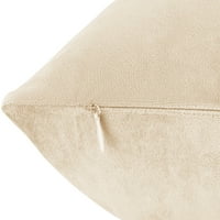 Nestl plišani čvrsti ukrasni jastuk od mikrovlakana za bacanje sa jastukom za bacanje za kauč, biege