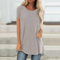 Wevens plus veličina $ $ ženska duga košulja kratkih rukava majica prevelike vrhove velikih veličina