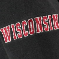 Omladinski stadion Atletski ugljen Wisconsin Badgers Big Logo Pulover Hoodie