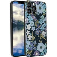 Jardin Bleu Wild Cvijeće Folio Telefon za telefon za iPhone Pro za žene Muškarci Pokloni, Mekani silikonski