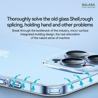 Nalacover za iPhone ultra tanak jasan slučaj, luksuzni kristalni prozirni branik udaran od prašine otporan