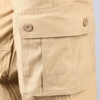 Edvintorg hlače za muškarce casual plus veličine čisti pamučni multi-džepni dodaci otpornih na habanje na caringu
