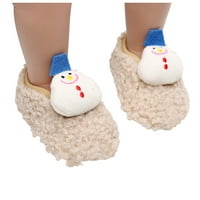 Dadaria Baby Stuff Christmas Toddler Kids Baby Girls Boy Plish Prvo hodanje Slip-on Držite tople cipele