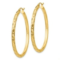 14k žuti zlatni obruč naušnice uši obruči se postavljaju okrugli nakit za žene poklone za nju