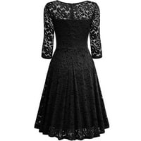 Ljetne haljine Lulshou za žene, žene čipke kratkih rukava haljina haljina koktel mam ballgown vintage