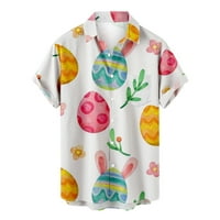 Muški uskrsni zakoni Tink Tee Top Ležerne prilike T-majice Kuća za odmor Modna majica V-izrez Cvjetni