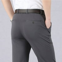 Elastični struk Ležerne prilike poslovne muške hlače Tanke visoke pantalone Čvrste muške hlače