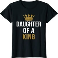 Otac i kćer koji odgovaraju odjeću kraljevske majice