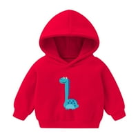 Durtebeua Toddler Boys Pulover Hoodie Dukseri kaput vrhovi Zip Hoodie Odjeća odjeća 12- mjeseci