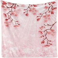 Tree East Backet, japanska cherry cvijet sakura pupoljci Proljetne putovanja Destinacije Sezona, Flannel Fleece Accent Mekani kauč za odrasle