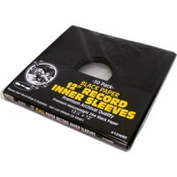 Crni papir Super HeavyWeight 12 Snimite unutrašnje rukave sa središnjom rupom - 12iwbk