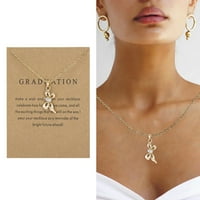 Zlatne ogrlice za žene prijateljstvo Ogrlice od papirnih kartica Ogrlice od ogrlice podesivi poklon