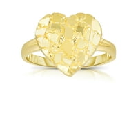 Floreo 10k žuto zlato mali ili veliki putni prsten